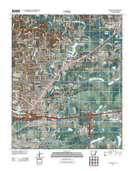 McAlmont Arkansas Historical topographic map, 1:24000 scale, 7.5 X 7.5 Minute, Year 2011