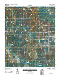 McCaskill Arkansas Historical topographic map, 1:24000 scale, 7.5 X 7.5 Minute, Year 2011