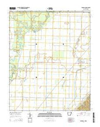 McDougal Arkansas Current topographic map, 1:24000 scale, 7.5 X 7.5 Minute, Year 2014