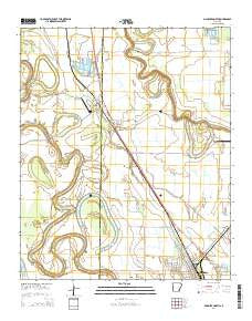 McGehee North Arkansas Current topographic map, 1:24000 scale, 7.5 X 7.5 Minute, Year 2014