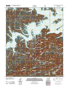 McGraw Mountain Arkansas Historical topographic map, 1:24000 scale, 7.5 X 7.5 Minute, Year 2011