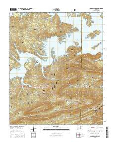 McGraw Mountain Arkansas Current topographic map, 1:24000 scale, 7.5 X 7.5 Minute, Year 2014