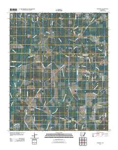 McKinney Arkansas Historical topographic map, 1:24000 scale, 7.5 X 7.5 Minute, Year 2011