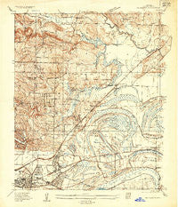 Mc Almont Arkansas Historical topographic map, 1:24000 scale, 7.5 X 7.5 Minute, Year 1935