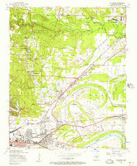 Mc Almont Arkansas Historical topographic map, 1:24000 scale, 7.5 X 7.5 Minute, Year 1954