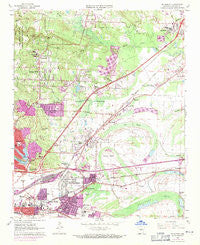 Mc Almont Arkansas Historical topographic map, 1:24000 scale, 7.5 X 7.5 Minute, Year 1961