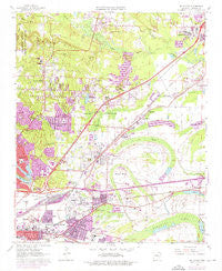 Mc Almont Arkansas Historical topographic map, 1:24000 scale, 7.5 X 7.5 Minute, Year 1961