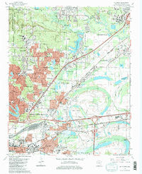 Mc Almont Arkansas Historical topographic map, 1:24000 scale, 7.5 X 7.5 Minute, Year 1986