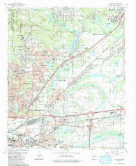 Mc Almont Arkansas Historical topographic map, 1:24000 scale, 7.5 X 7.5 Minute, Year 1986