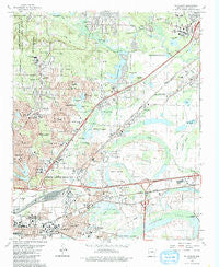 Mc Almont Arkansas Historical topographic map, 1:24000 scale, 7.5 X 7.5 Minute, Year 1986