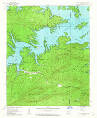 Mc Graw Mountain Arkansas Historical topographic map, 1:24000 scale, 7.5 X 7.5 Minute, Year 1962