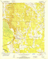 Mc Nab Arkansas Historical topographic map, 1:24000 scale, 7.5 X 7.5 Minute, Year 1951