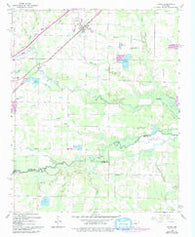 Mc Rae Arkansas Historical topographic map, 1:24000 scale, 7.5 X 7.5 Minute, Year 1963