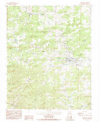 Melbourne Arkansas Historical topographic map, 1:24000 scale, 7.5 X 7.5 Minute, Year 1984