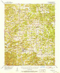 Melbourne Arkansas Historical topographic map, 1:62500 scale, 15 X 15 Minute, Year 1951