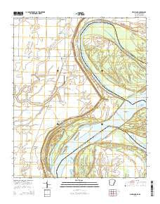 Mellwood Arkansas Current topographic map, 1:24000 scale, 7.5 X 7.5 Minute, Year 2014