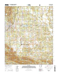 Mena Arkansas Current topographic map, 1:24000 scale, 7.5 X 7.5 Minute, Year 2014