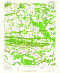 Menifee Arkansas Historical topographic map, 1:24000 scale, 7.5 X 7.5 Minute, Year 1961