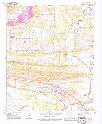 Menifee Arkansas Historical topographic map, 1:24000 scale, 7.5 X 7.5 Minute, Year 1991