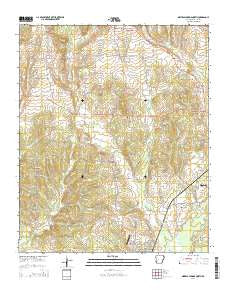Mineral Springs North Arkansas Current topographic map, 1:24000 scale, 7.5 X 7.5 Minute, Year 2014