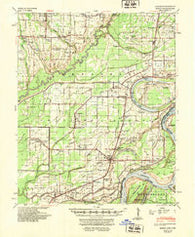 Modoc Arkansas Historical topographic map, 1:62500 scale, 15 X 15 Minute, Year 1948