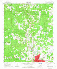 Monticello North Arkansas Historical topographic map, 1:24000 scale, 7.5 X 7.5 Minute, Year 1966
