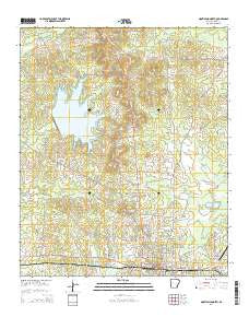 Monticello North Arkansas Current topographic map, 1:24000 scale, 7.5 X 7.5 Minute, Year 2014