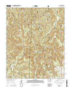 Moore Arkansas Current topographic map, 1:24000 scale, 7.5 X 7.5 Minute, Year 2014