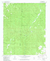 Moore Arkansas Historical topographic map, 1:24000 scale, 7.5 X 7.5 Minute, Year 1980