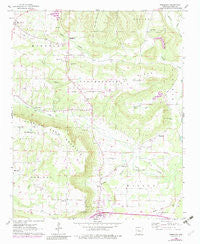 Moreland Arkansas Historical topographic map, 1:24000 scale, 7.5 X 7.5 Minute, Year 1962