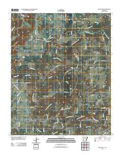 Morganton Arkansas Historical topographic map, 1:24000 scale, 7.5 X 7.5 Minute, Year 2011