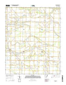 Moro Arkansas Current topographic map, 1:24000 scale, 7.5 X 7.5 Minute, Year 2014