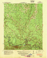 Moro Bay Arkansas Historical topographic map, 1:62500 scale, 15 X 15 Minute, Year 1939