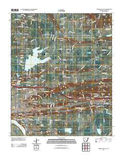 Morrilton East Arkansas Historical topographic map, 1:24000 scale, 7.5 X 7.5 Minute, Year 2011