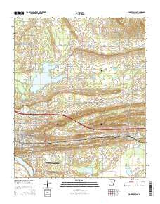 Morrilton East Arkansas Current topographic map, 1:24000 scale, 7.5 X 7.5 Minute, Year 2014