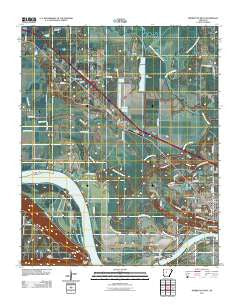 Morrilton West Arkansas Historical topographic map, 1:24000 scale, 7.5 X 7.5 Minute, Year 2011