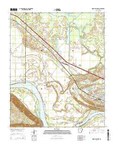 Morrilton West Arkansas Current topographic map, 1:24000 scale, 7.5 X 7.5 Minute, Year 2014