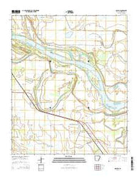 Moscow Arkansas Current topographic map, 1:24000 scale, 7.5 X 7.5 Minute, Year 2014