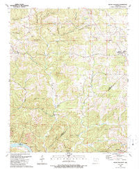 Mount Pleasant Arkansas Historical topographic map, 1:24000 scale, 7.5 X 7.5 Minute, Year 1989
