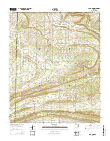 Mount Vernon Arkansas Current topographic map, 1:24000 scale, 7.5 X 7.5 Minute, Year 2014