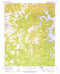 Mountain Home East Arkansas Historical topographic map, 1:24000 scale, 7.5 X 7.5 Minute, Year 1966