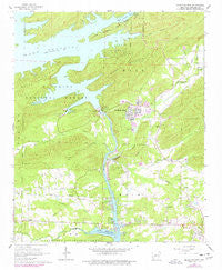 Mountain Pine Arkansas Historical topographic map, 1:24000 scale, 7.5 X 7.5 Minute, Year 1966