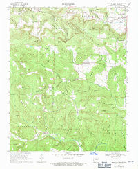 Mountain View SW Arkansas Historical topographic map, 1:24000 scale, 7.5 X 7.5 Minute, Year 1969