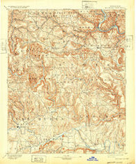 Mountain View Arkansas Historical topographic map, 1:125000 scale, 30 X 30 Minute, Year 1894