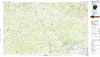 Mountain View Arkansas Historical topographic map, 1:100000 scale, 30 X 60 Minute, Year 1983