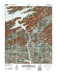 Mountain Pine Arkansas Historical topographic map, 1:24000 scale, 7.5 X 7.5 Minute, Year 2011