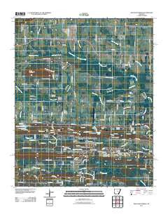 Mountain Springs Arkansas Historical topographic map, 1:24000 scale, 7.5 X 7.5 Minute, Year 2011