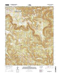 Mountain View Arkansas Current topographic map, 1:24000 scale, 7.5 X 7.5 Minute, Year 2014