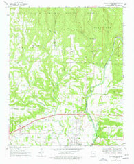 Mountainburg SE Arkansas Historical topographic map, 1:24000 scale, 7.5 X 7.5 Minute, Year 1969