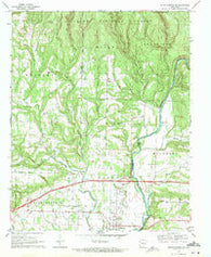 Mountainburg SE Arkansas Historical topographic map, 1:24000 scale, 7.5 X 7.5 Minute, Year 1969